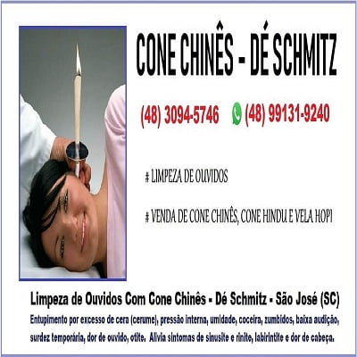 Comprar cone chinês para limpeza dos ouvidos em São José SC e região de Florianópolis - Cone Chinês - Fabricação e Venda de Cone Chïnês