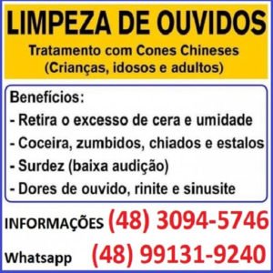 CONE CHINES - DÉ SCHMITZ - LIMPEZA DE OUVIDOS E VENDA DE CONE CHINES, CONE HINDU, VELA HOPI